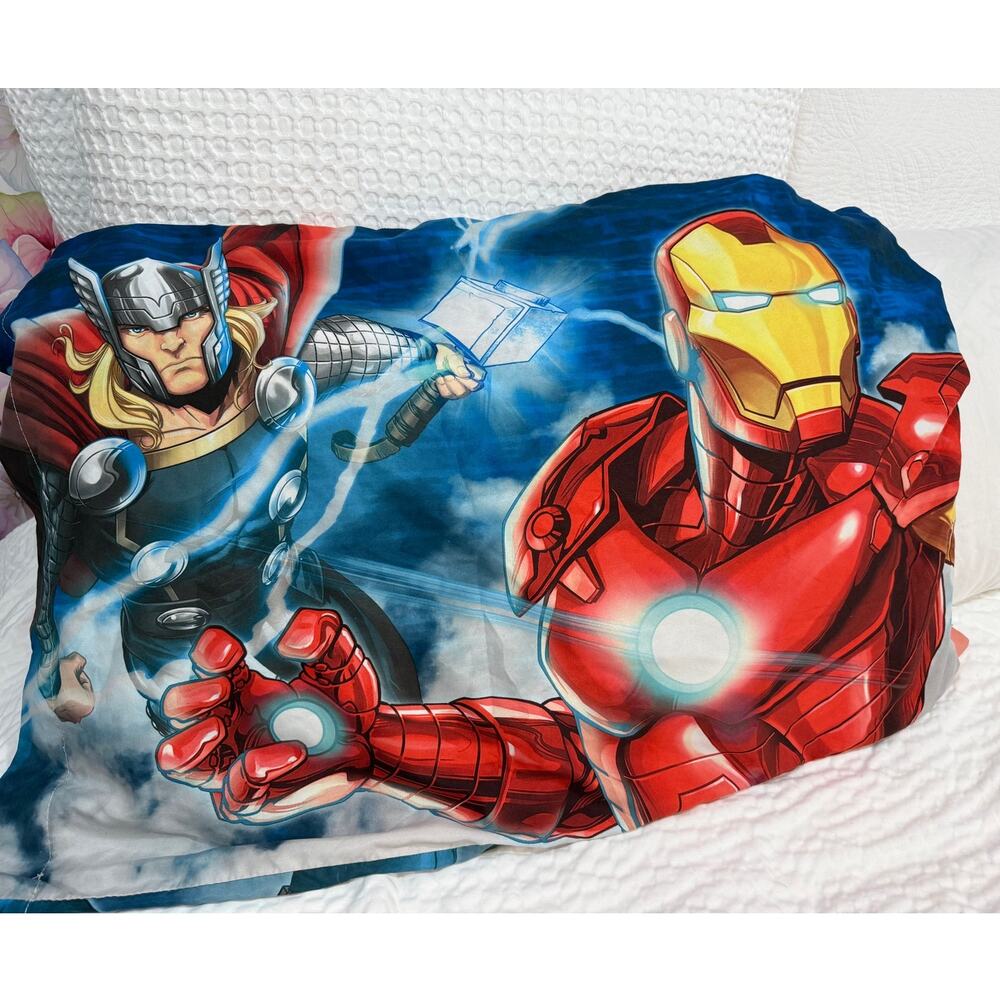 Marvel Avengers Pillowcase Bedding Hulk Captain America Iron Man Thor Standard